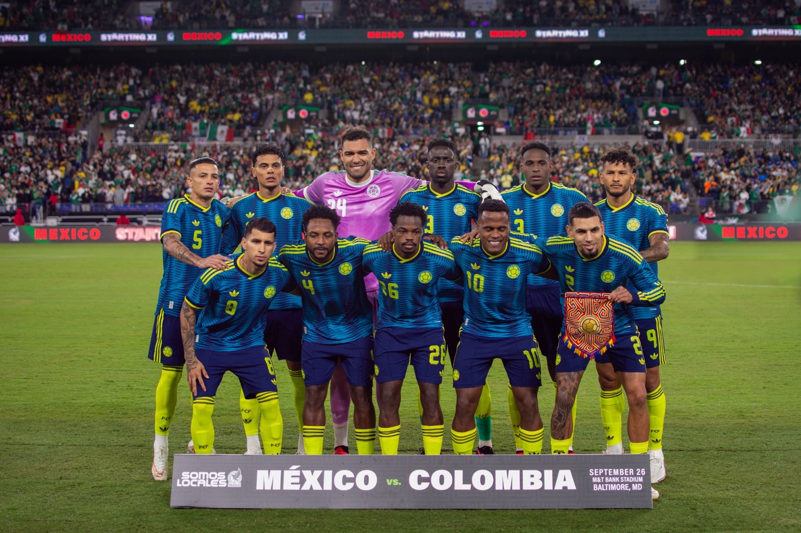 Colombia’s team portrait at M&T Bank Stadium.